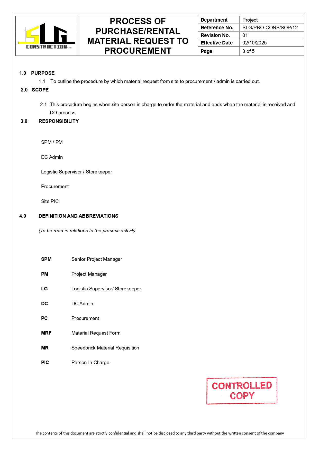 SLG-PRO-SOP Page 3